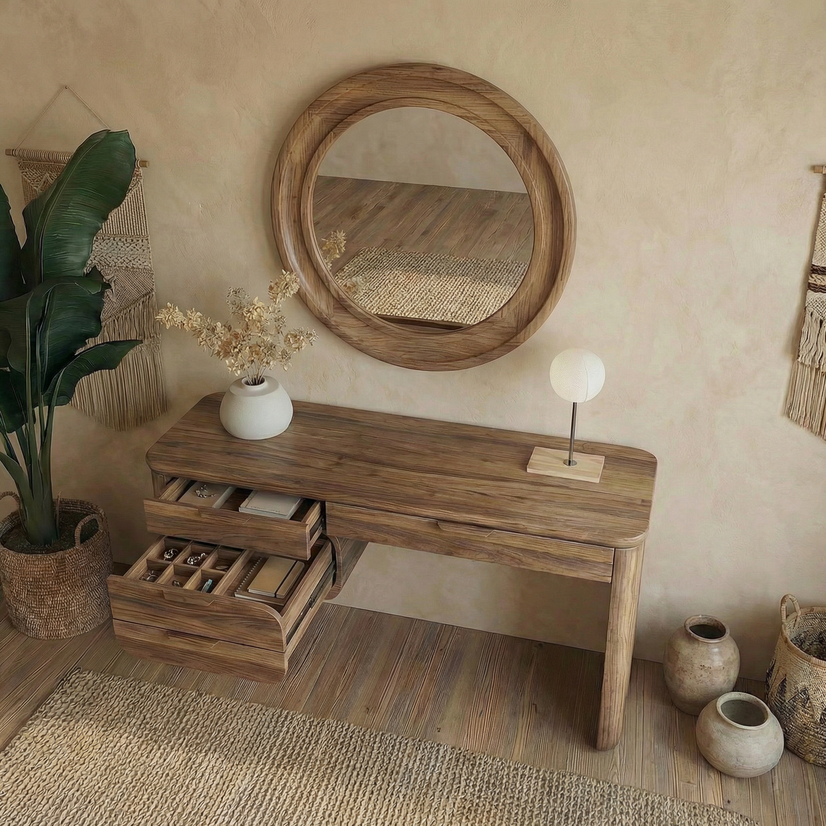Minimalist Wooden Dressing Table