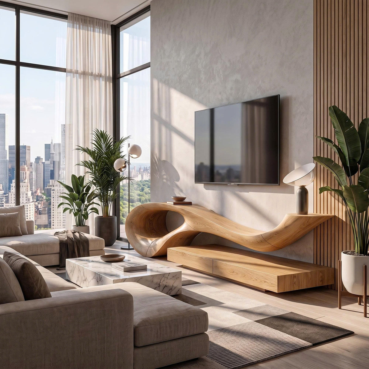 Sculptural TV Cabinet