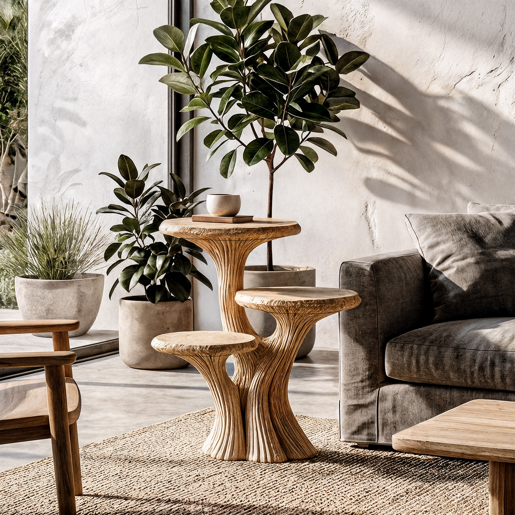 Contemporary Tiered Side Table