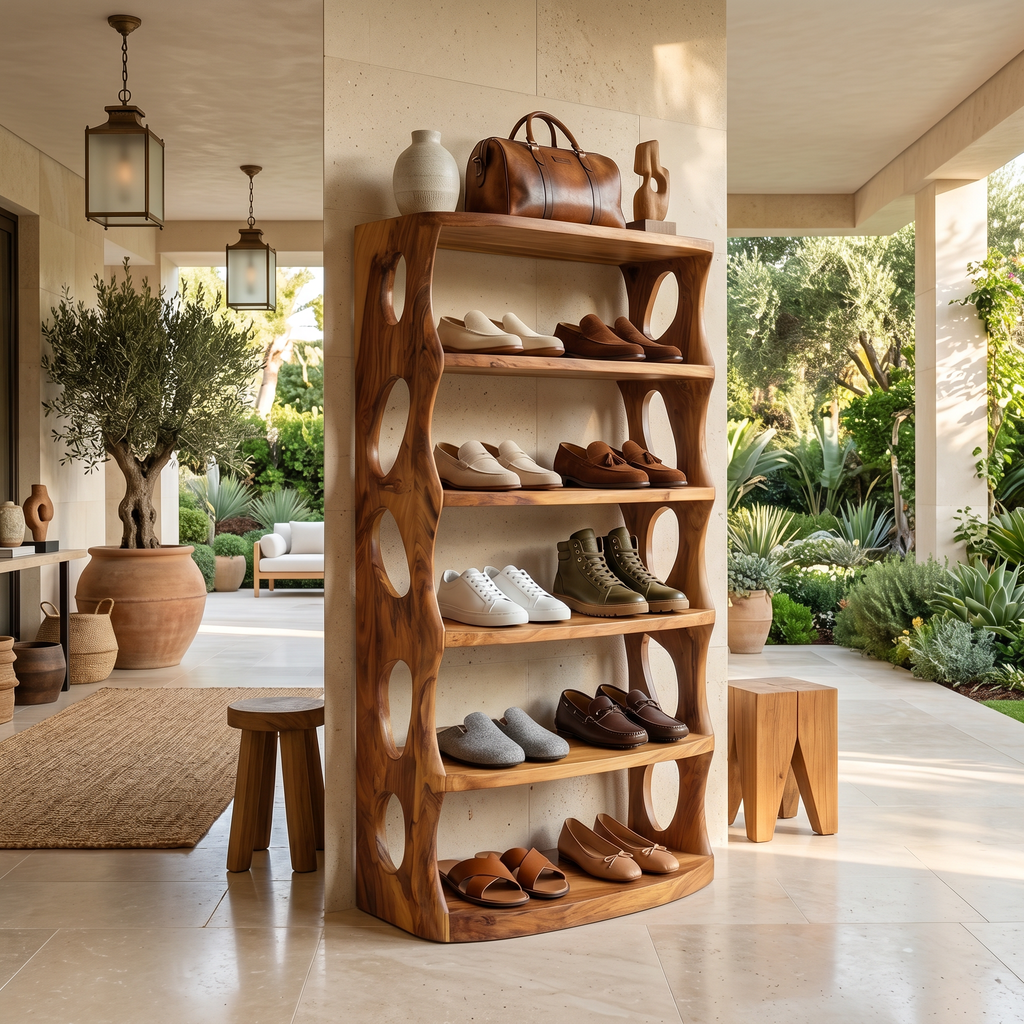 Minimalist Vertical Shoe Rack