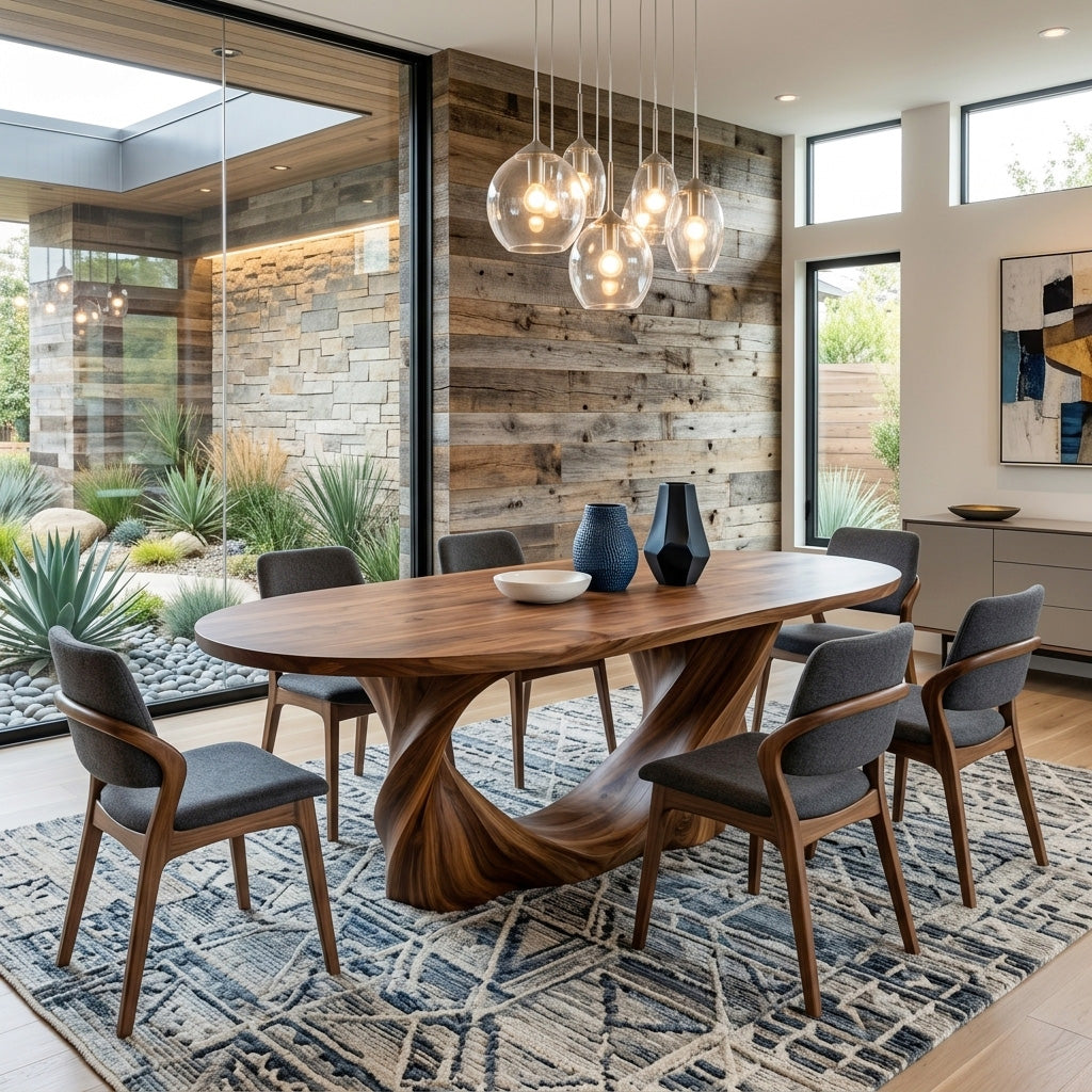 Modern Sculptural Dining Table Furniture For Dining Room