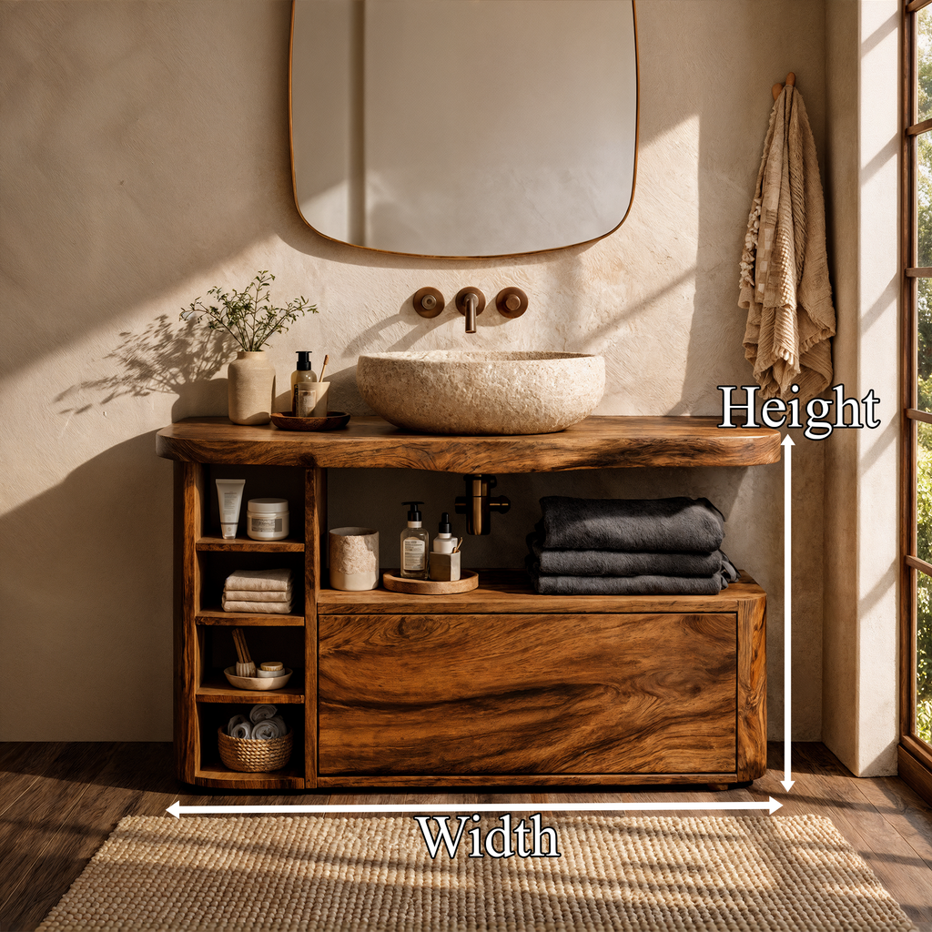 Contemporary Wooden Bathroom Vanity