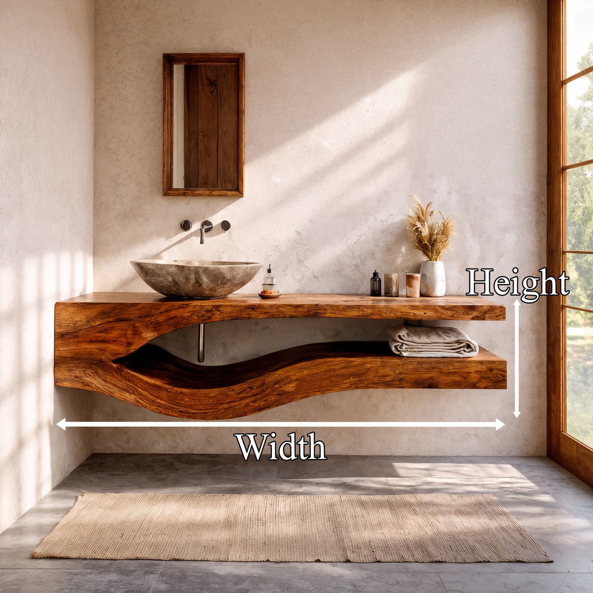 Modern Floating Bathroom Vanity For Bathroom And Powder Room
