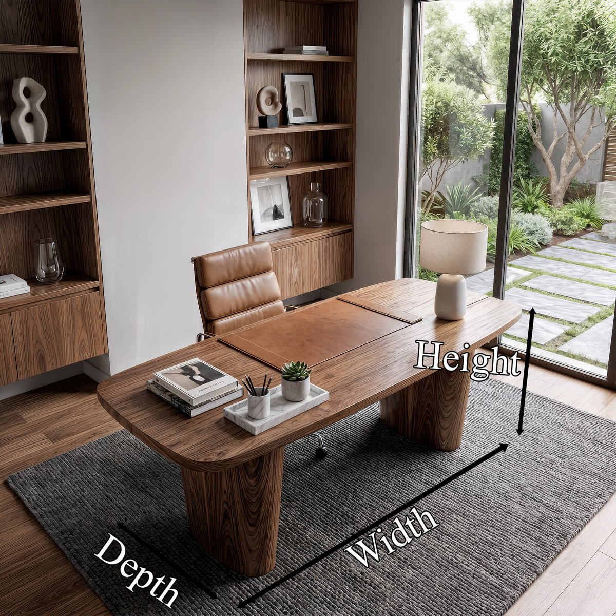 Modern Executive Wooden Desk