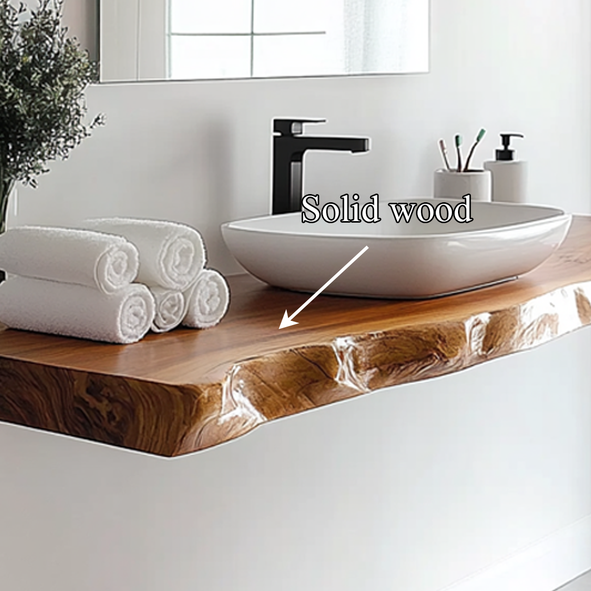 Mid Century Floating Bathroom Vanity