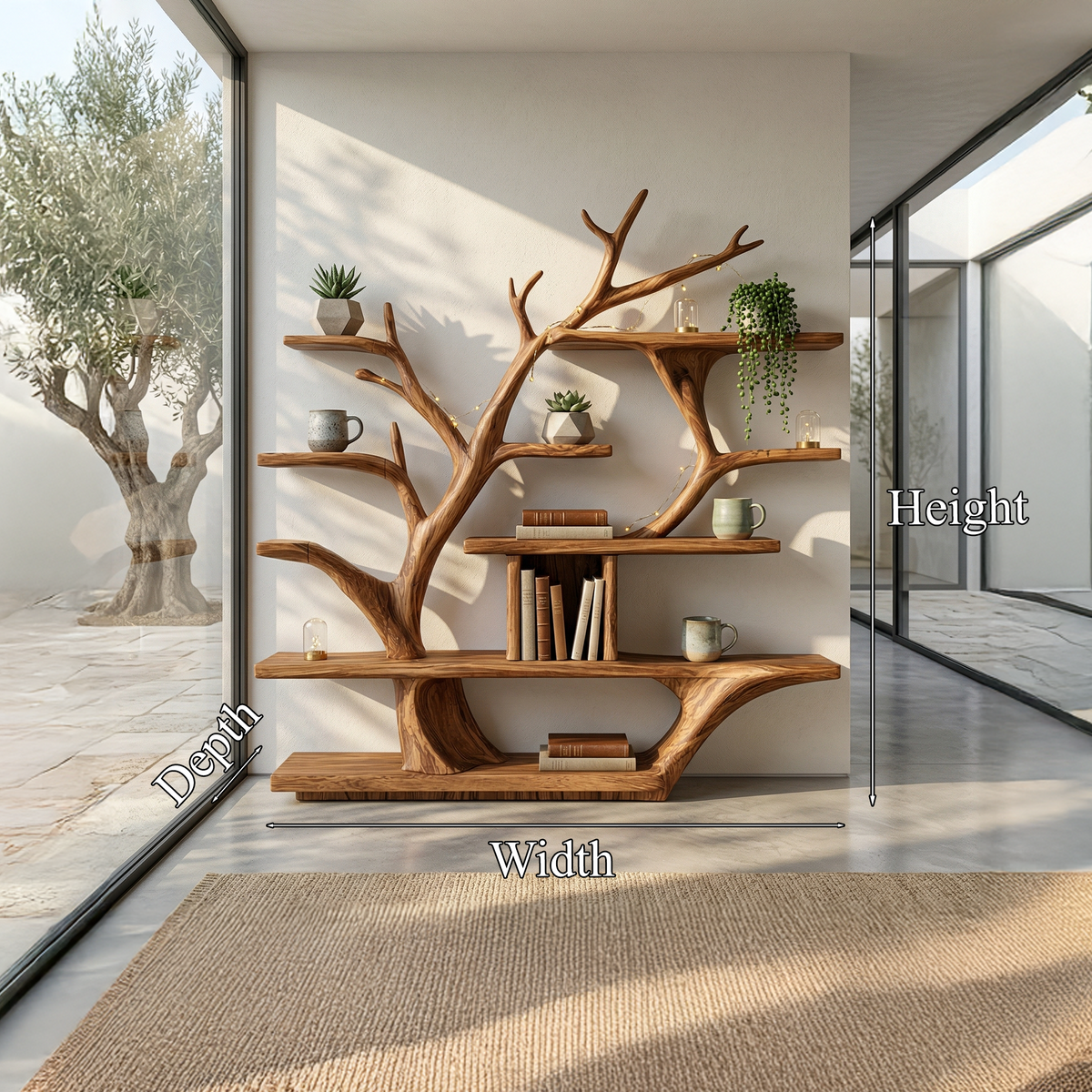 Modern Organic Tree Bookshelf
