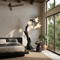 Botanical Standing Floor Lamp With Flower Petal Shade