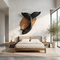 Organic Whale Tail Wooden Wall Art