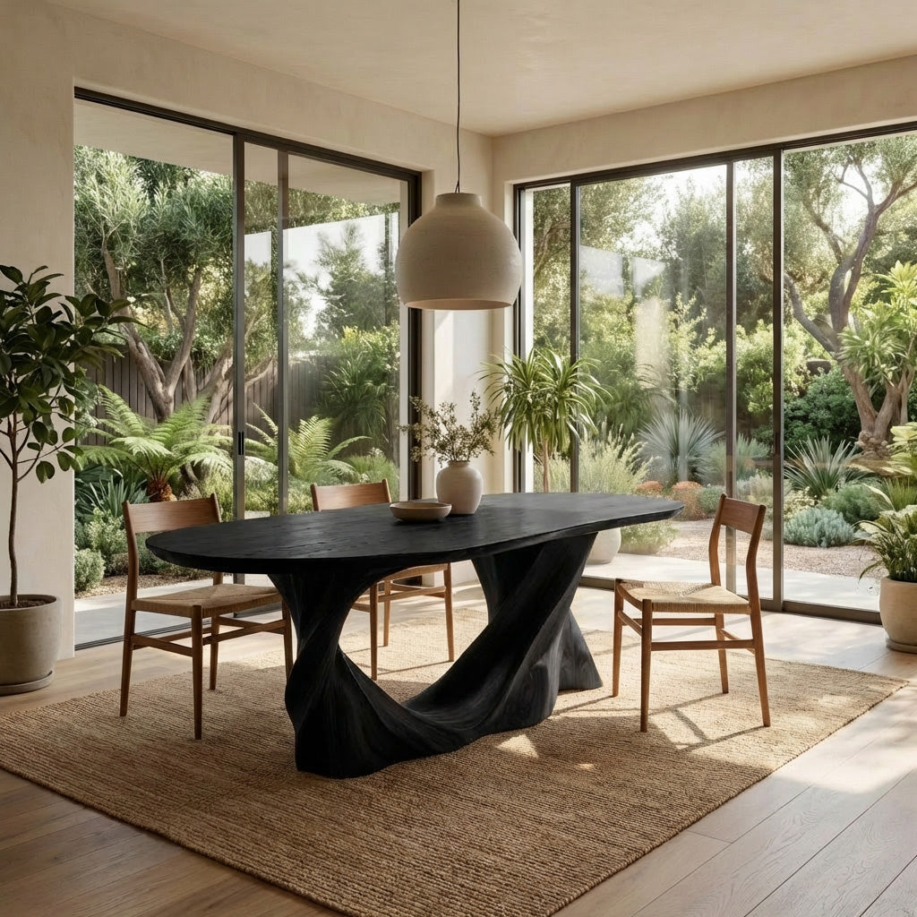Modern Sculptural Dining Table Furniture For Dining Room