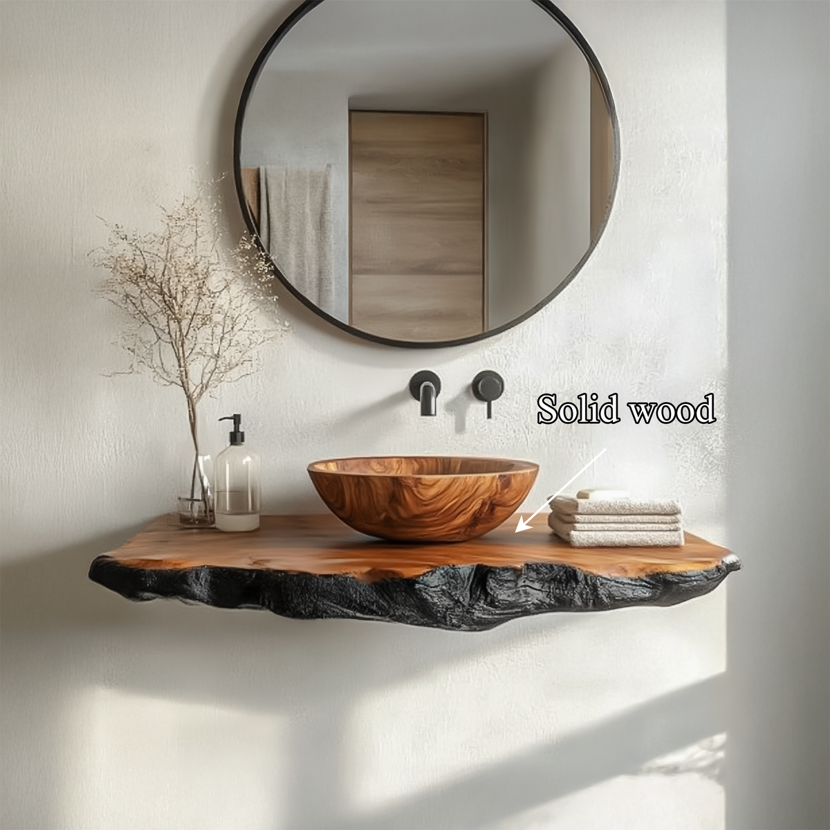Organic Modern Bathroom Vanity