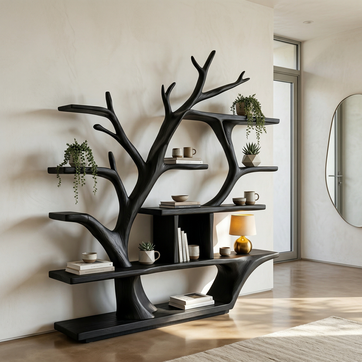Modern Organic Tree Bookshelf