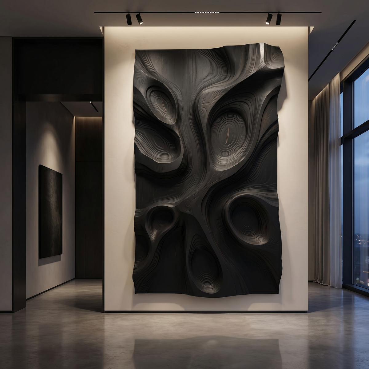 Abstract Organic Hollow Wood Wall Decor Panel
