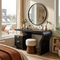 Minimalist Vanity Table Walk In Closet Makeup Area Personal Space