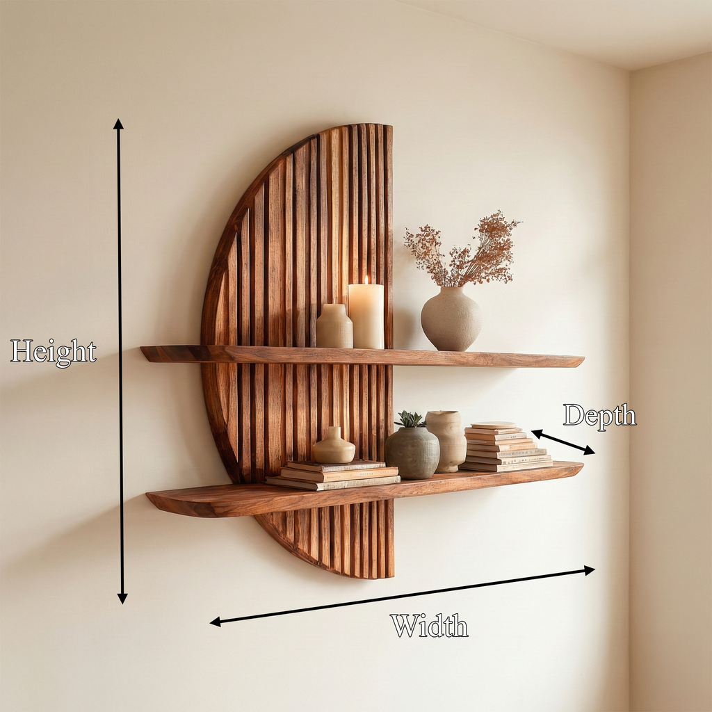 Rustic Wood Wall Shelf Decor