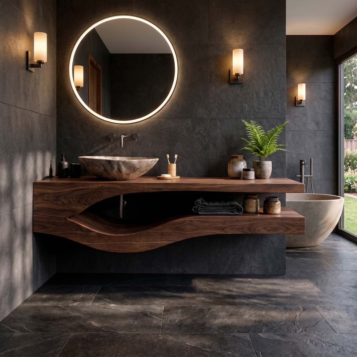Modern Floating Bathroom Vanity For Bathroom And Powder Room