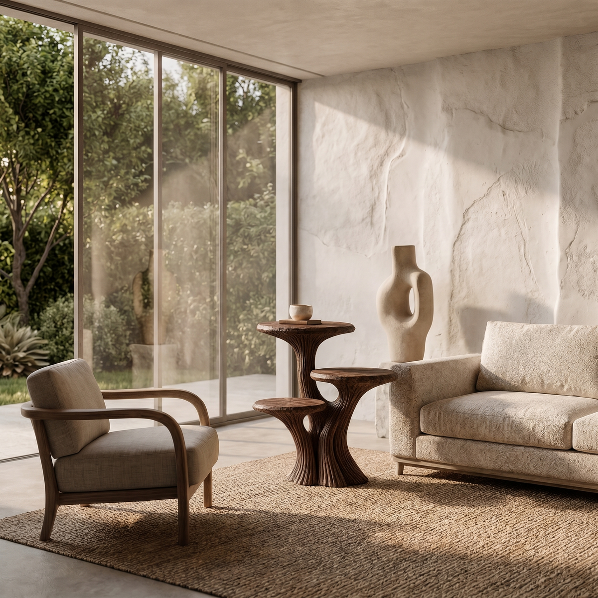 Contemporary Tiered Side Table