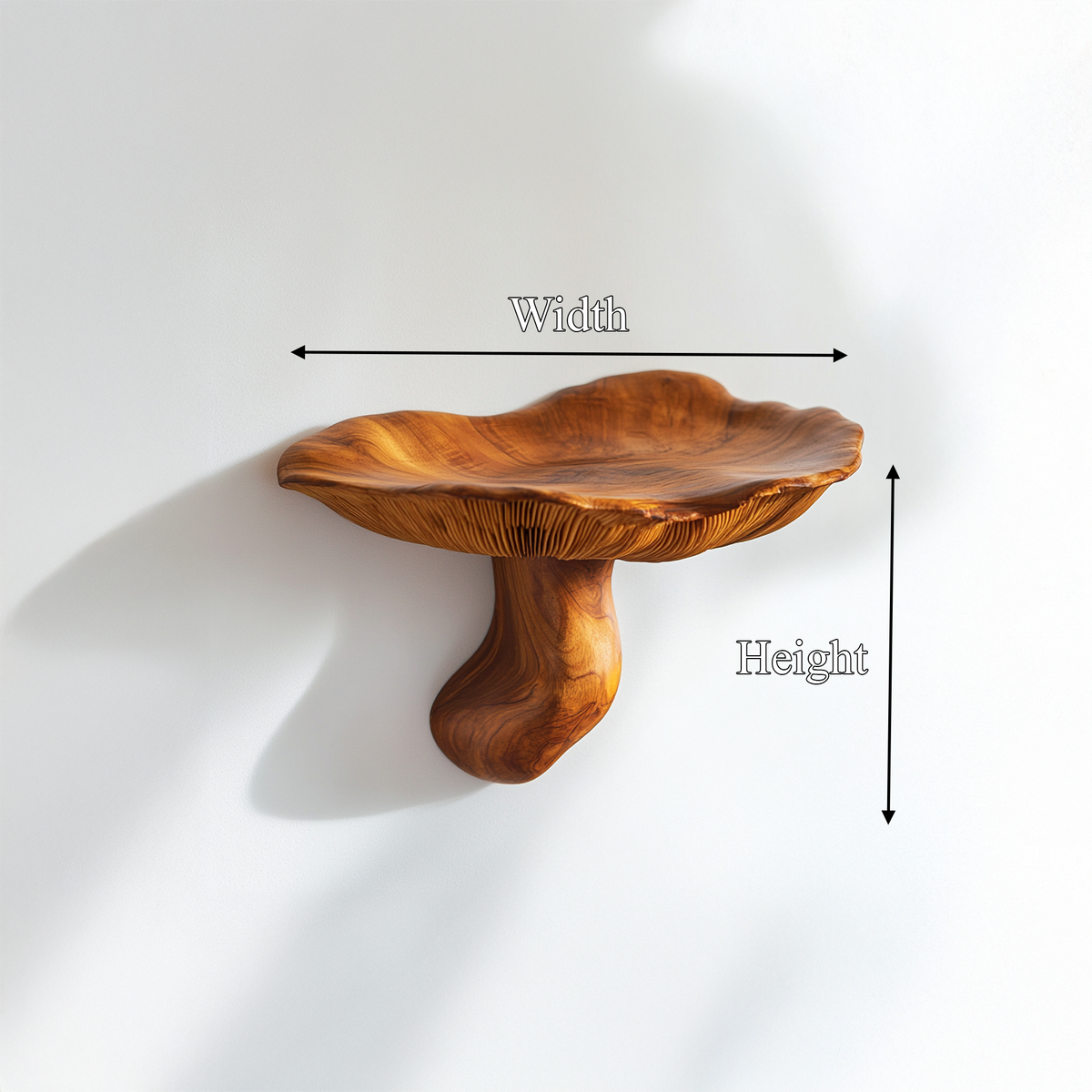 Organic Modern Bedside Wall Mushroom Shelf