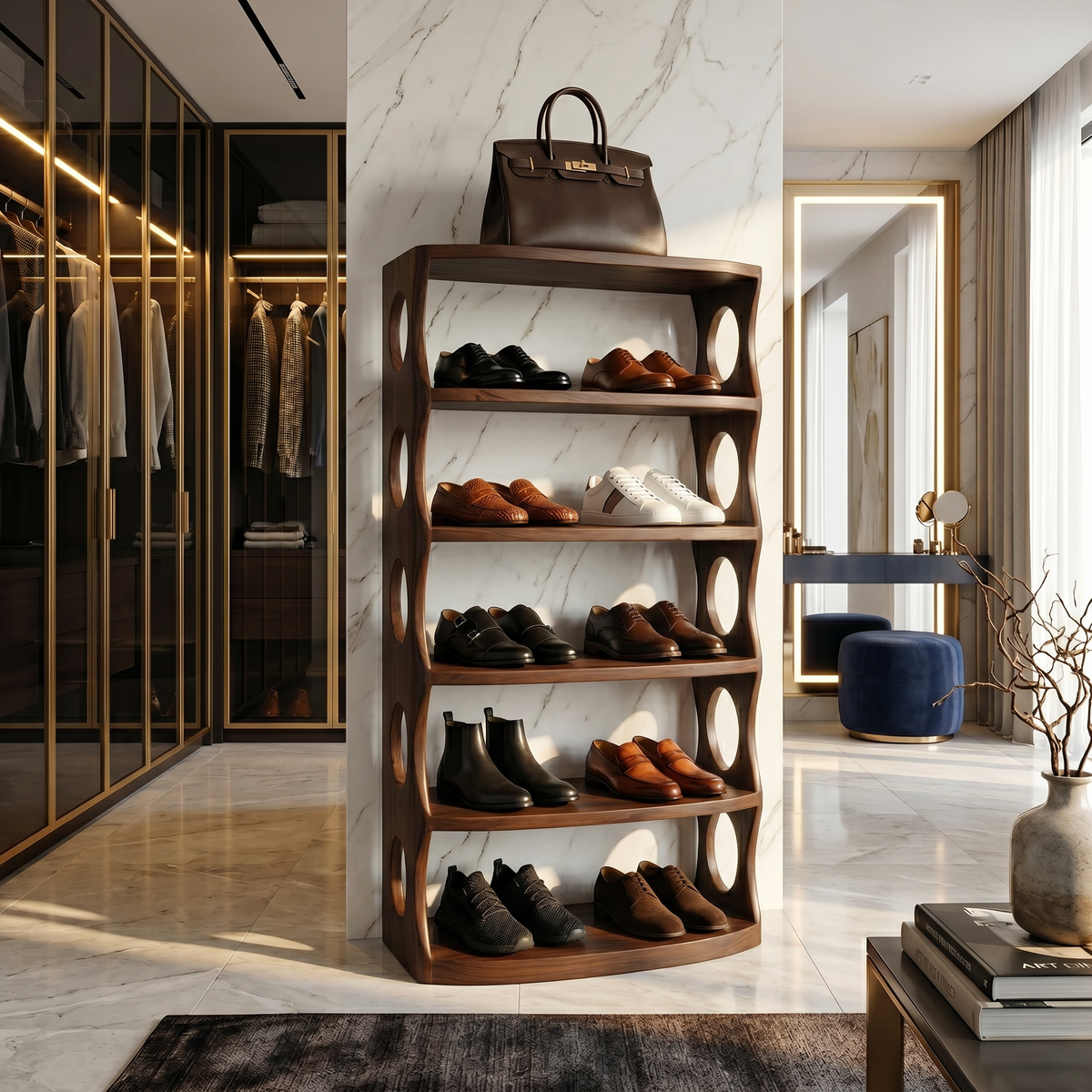 Minimalist Vertical Shoe Rack