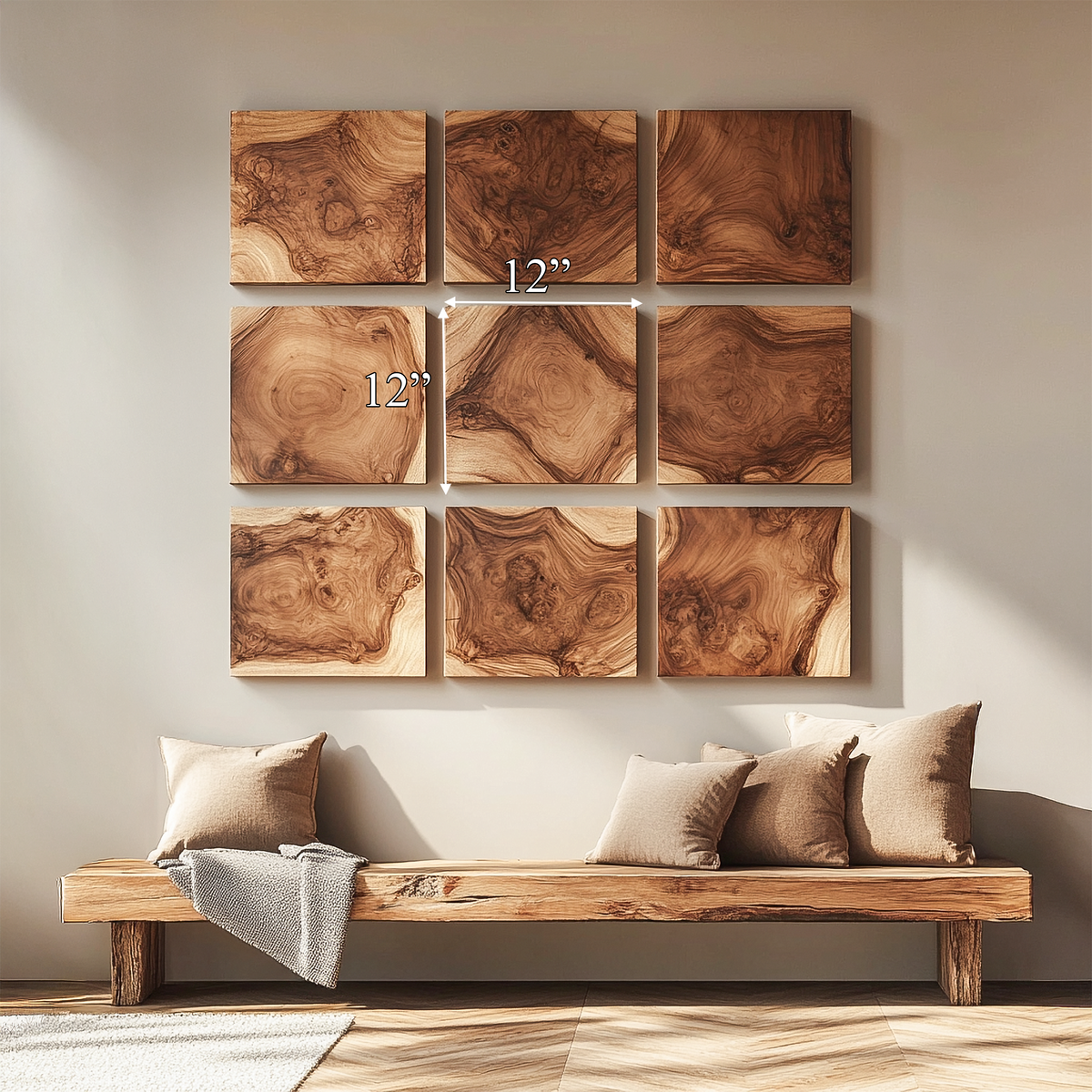 Organic Modern Wall Art Panels For Living Room And Interior Decor