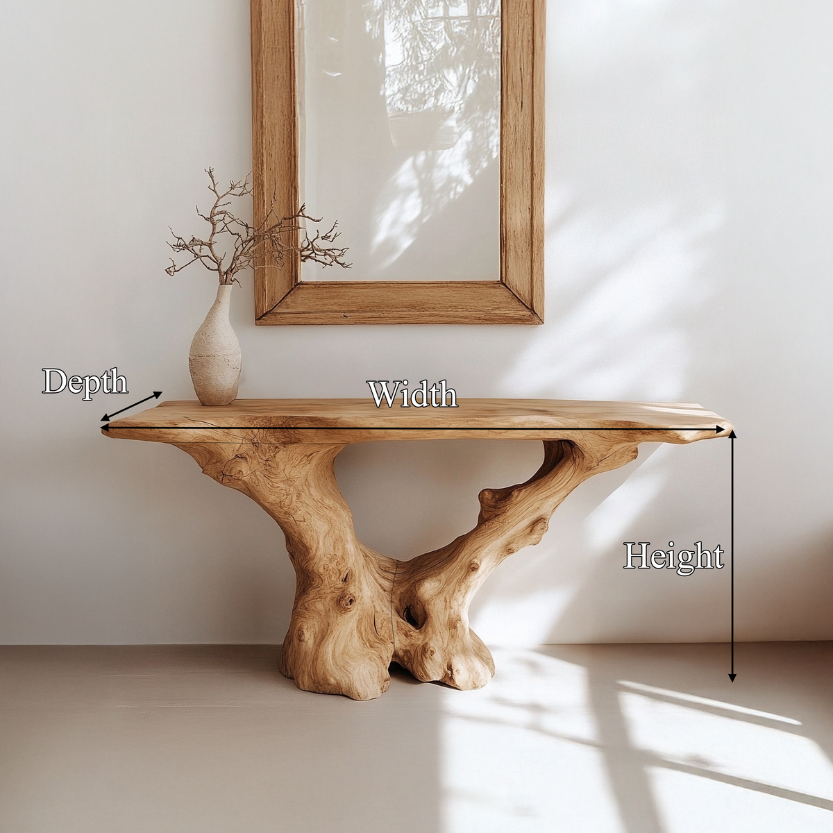 Rustic Wood Console Table