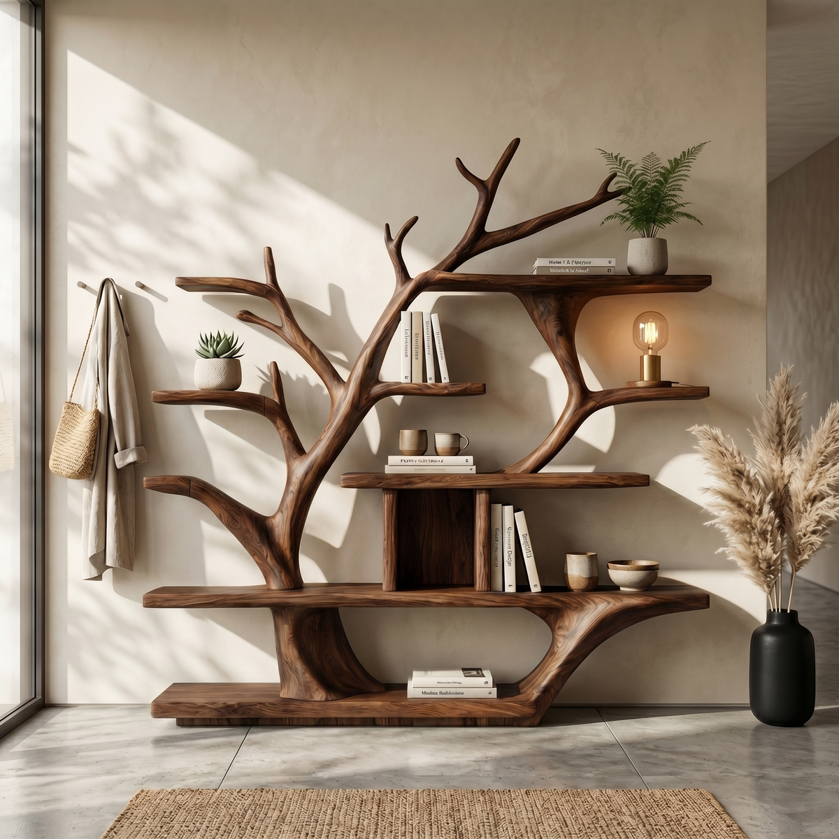 Modern Organic Tree Bookshelf