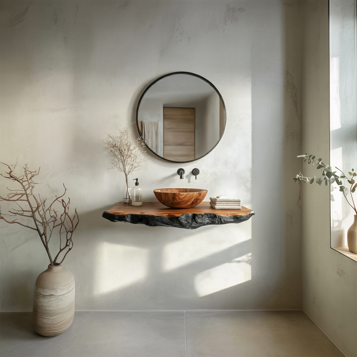 Organic Modern Bathroom Vanity