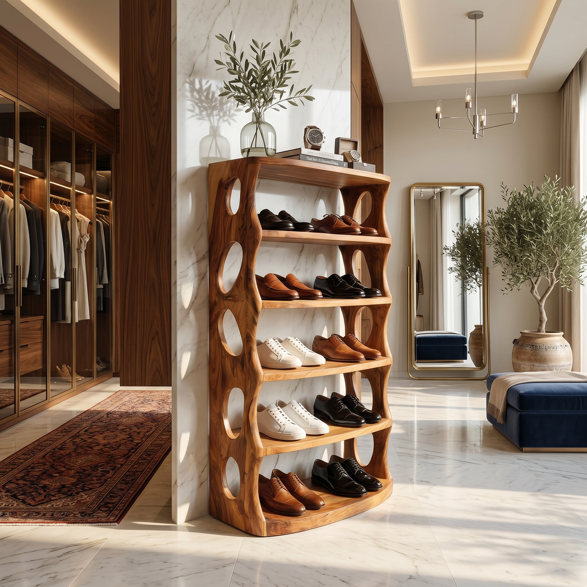 Minimalist Vertical Shoe Rack