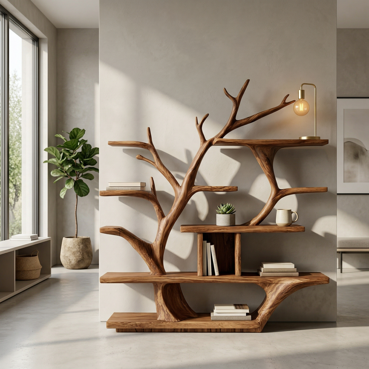 Modern Organic Tree Bookshelf