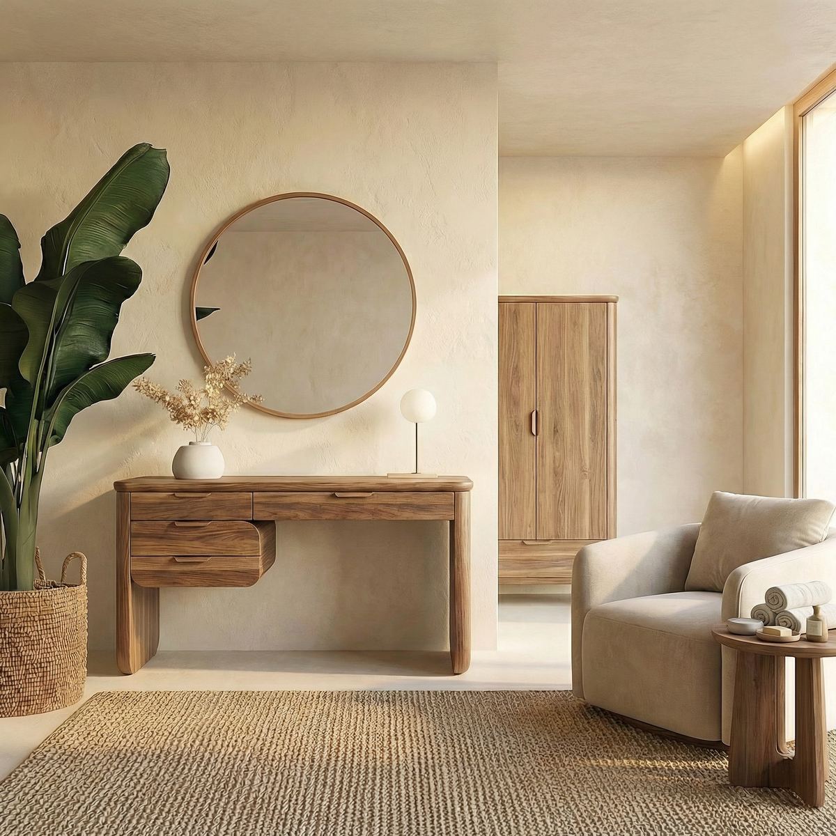 Minimalist Wooden Dressing Table