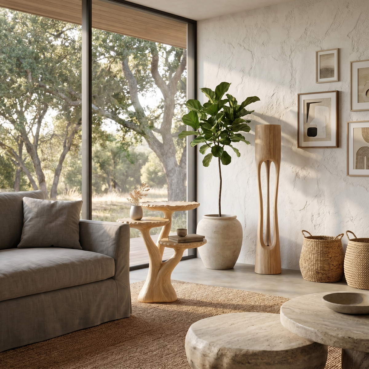 Organic Sculptural Side Table