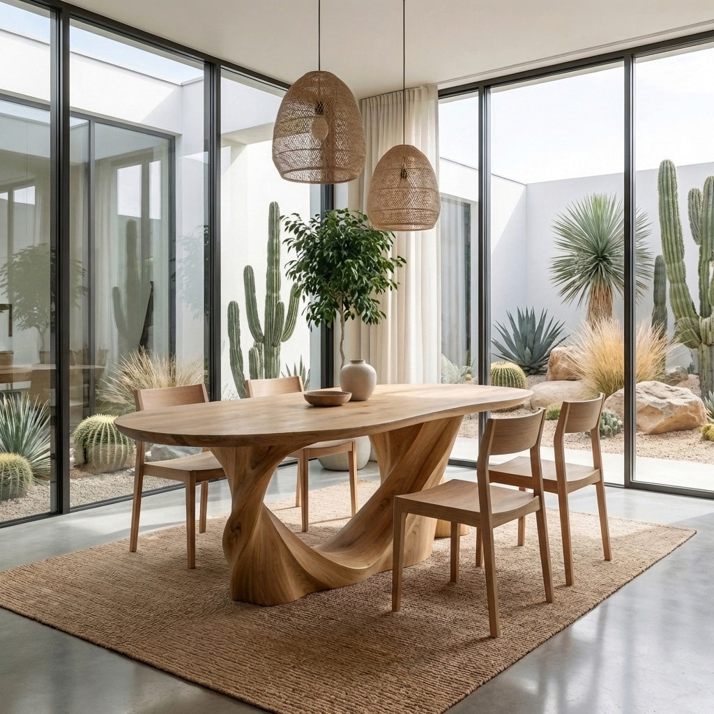 Modern Sculptural Dining Table Furniture For Dining Room