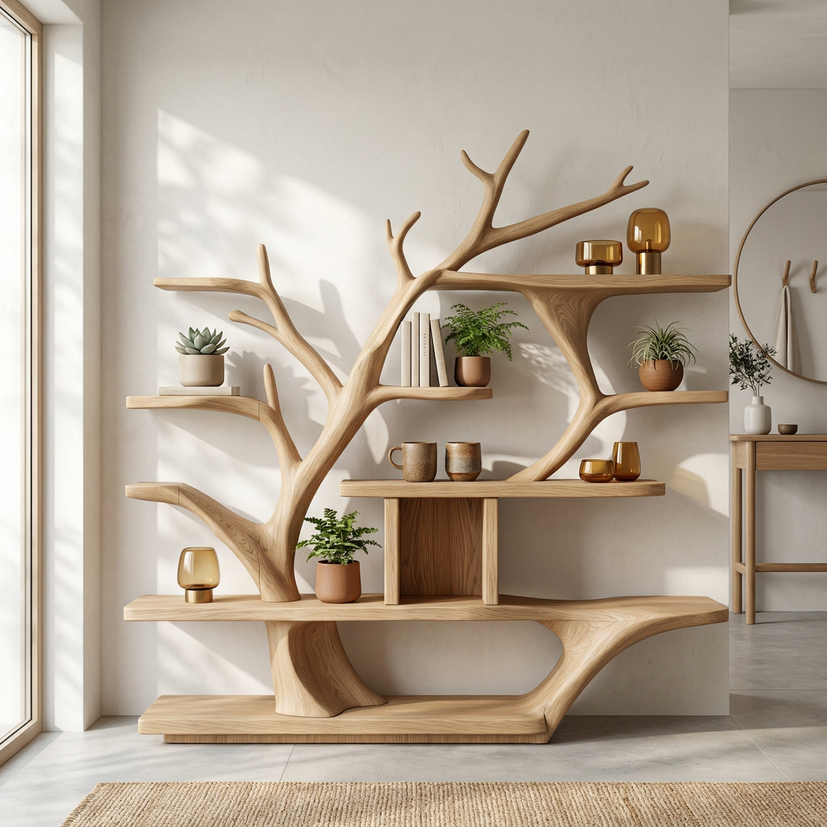 Modern Organic Tree Bookshelf