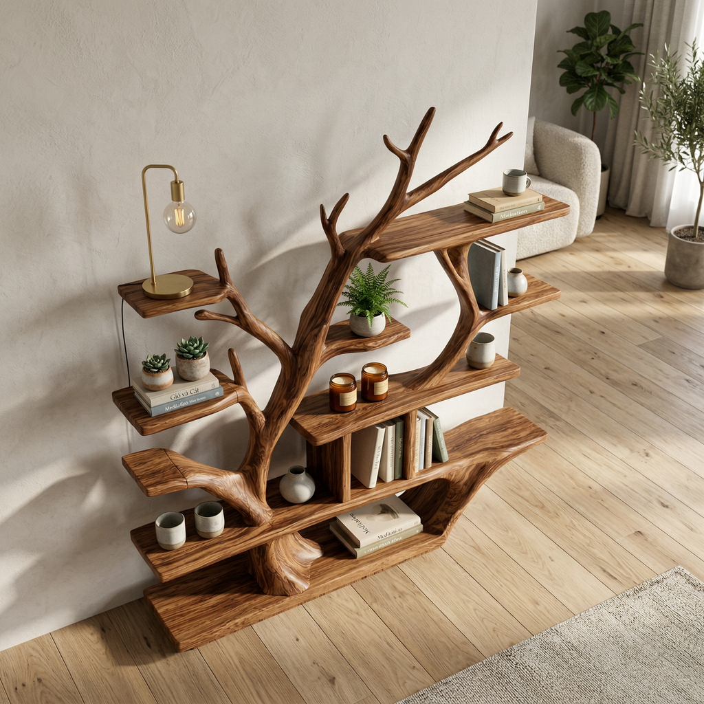 Modern Organic Tree Bookshelf