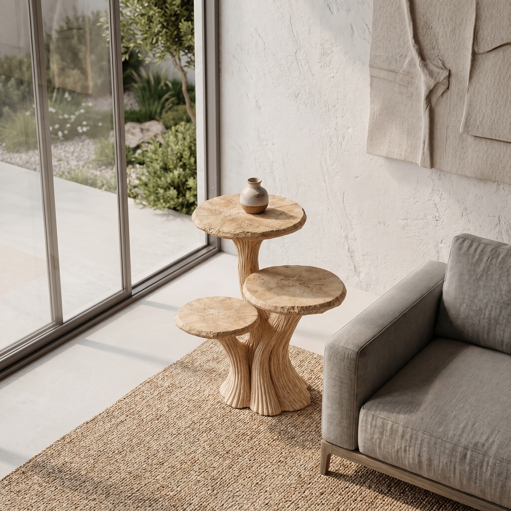 Contemporary Tiered Side Table