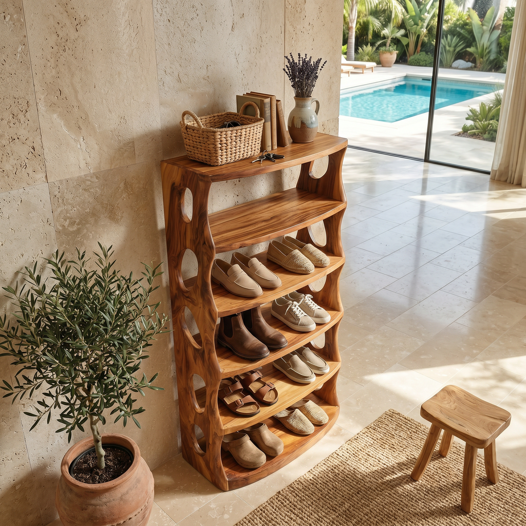 Minimalist Vertical Shoe Rack