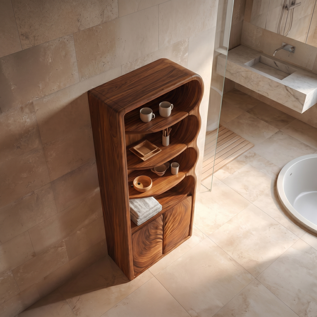 Modern Organic Bathroom Cabinet