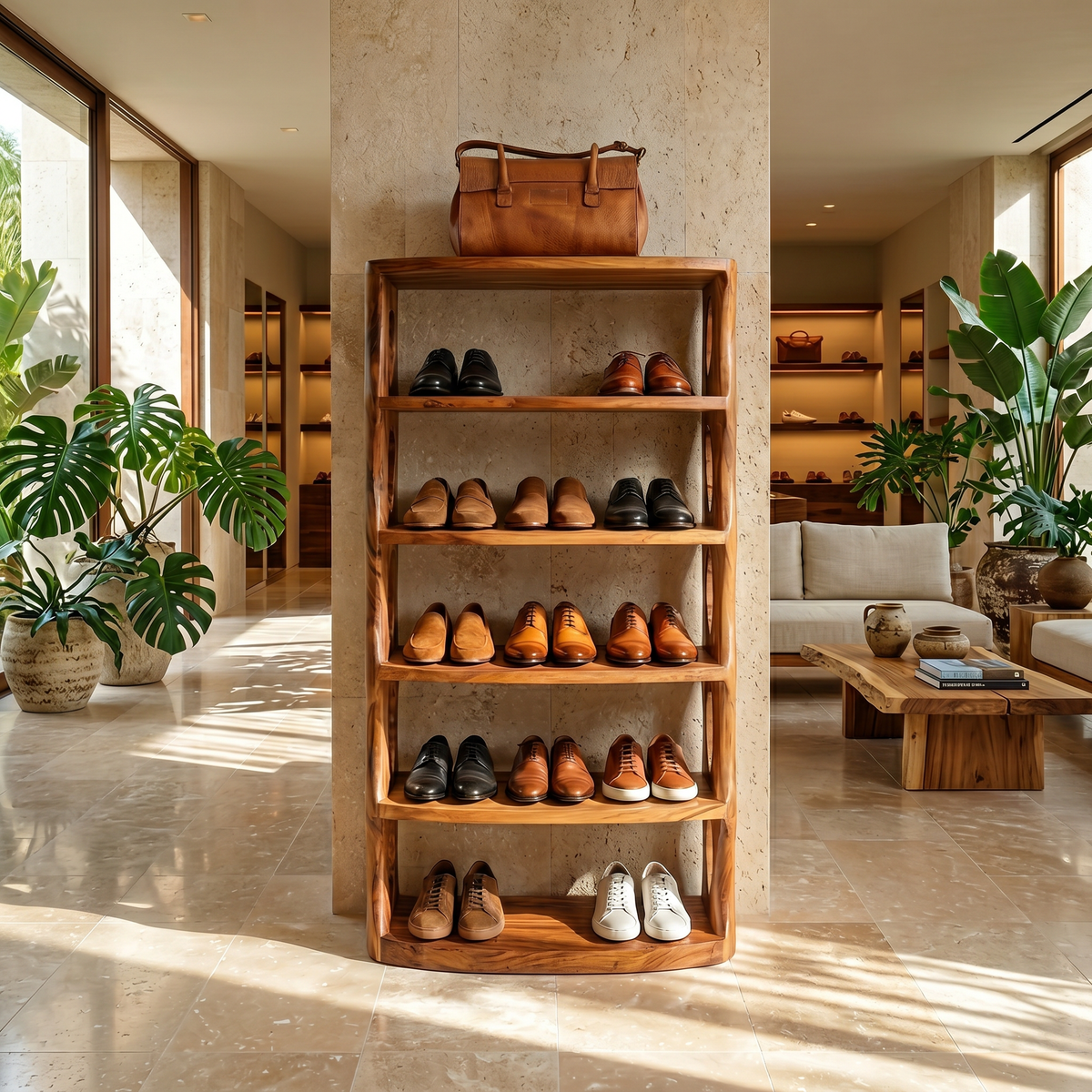 Minimalist Vertical Shoe Rack