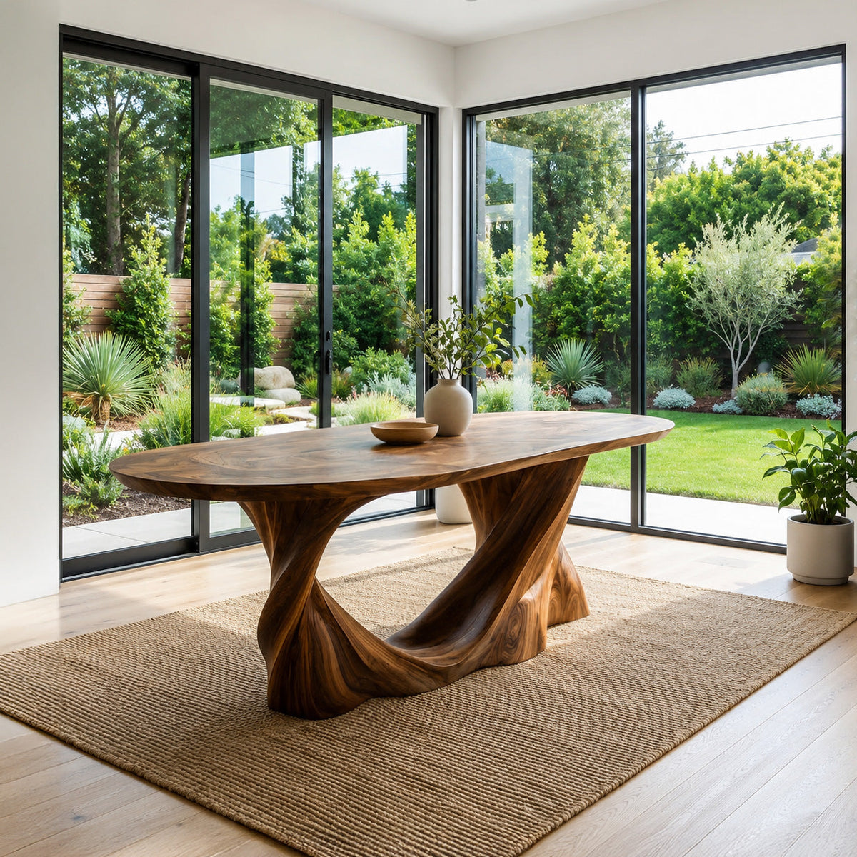 Modern Sculptural Dining Table Furniture For Dining Room