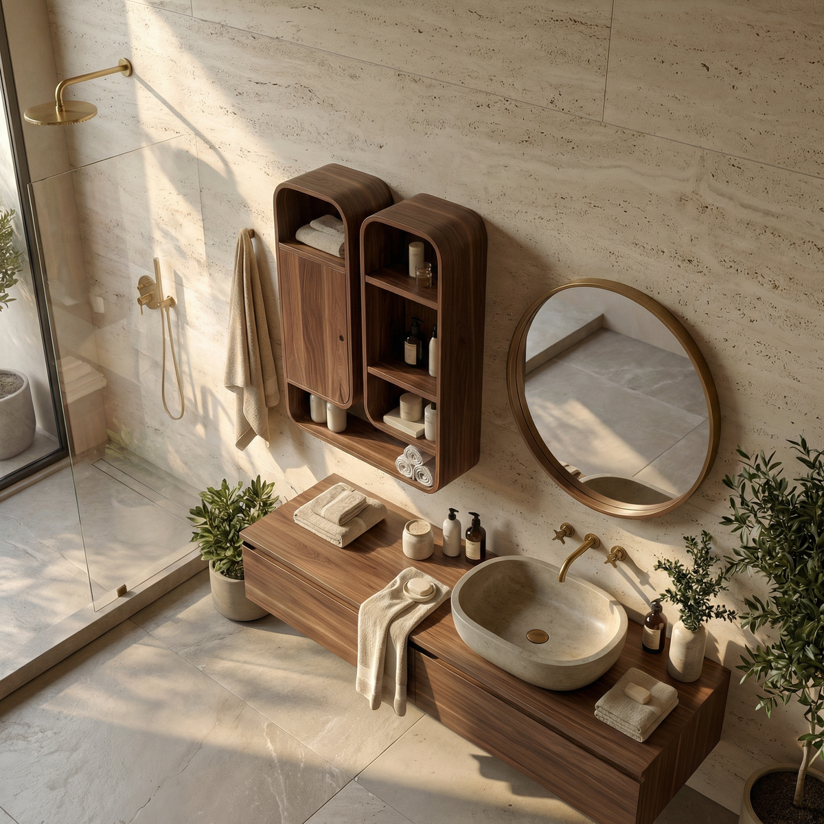 Modern Unique Bathroom Cabinet