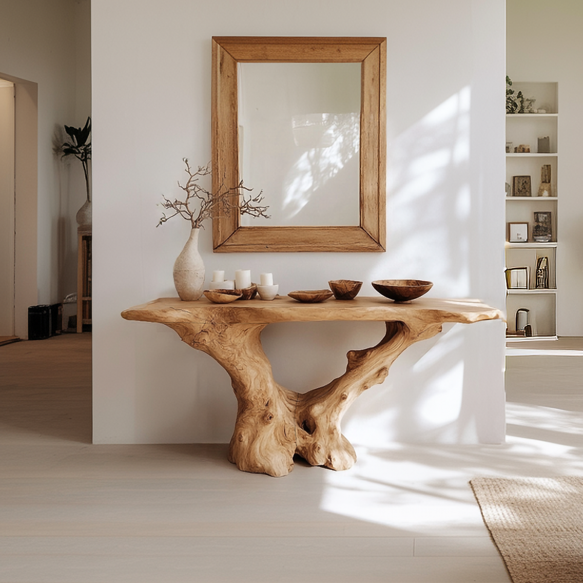 Rustic Wood Console Table