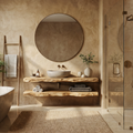 Mediterranean Floating Bathroom Vanity For Bathroom