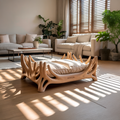 Rustic Pet Furniture Bed For Living Room And Home Space