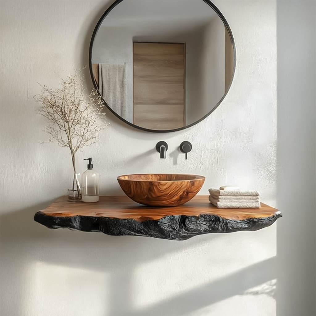 Organic Modern Bathroom Vanity