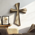 Rustic Faith Wooden Wall Cross