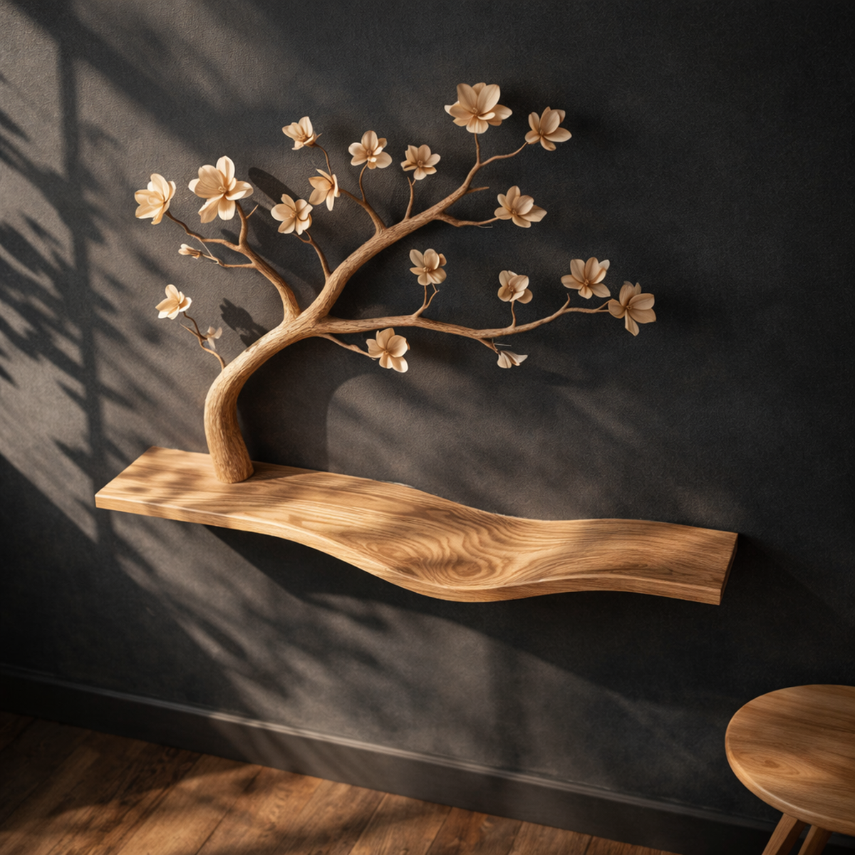 Rustic Artistic Tree Bookshelf