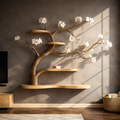 Rustic Tree-Inspired Wall Mounted Shelf