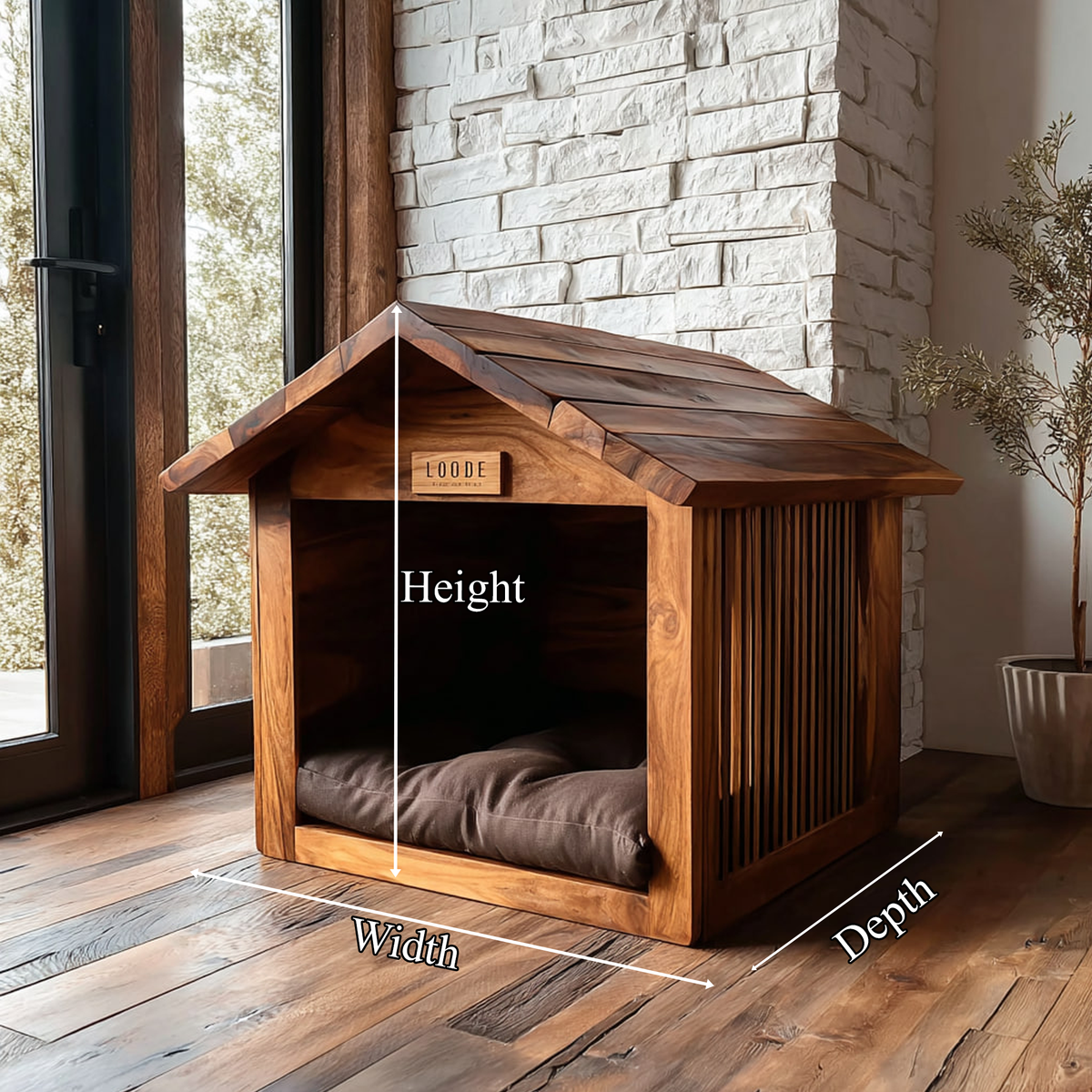 Rustic Farmhouse Pet House For Living Room Or Home Space