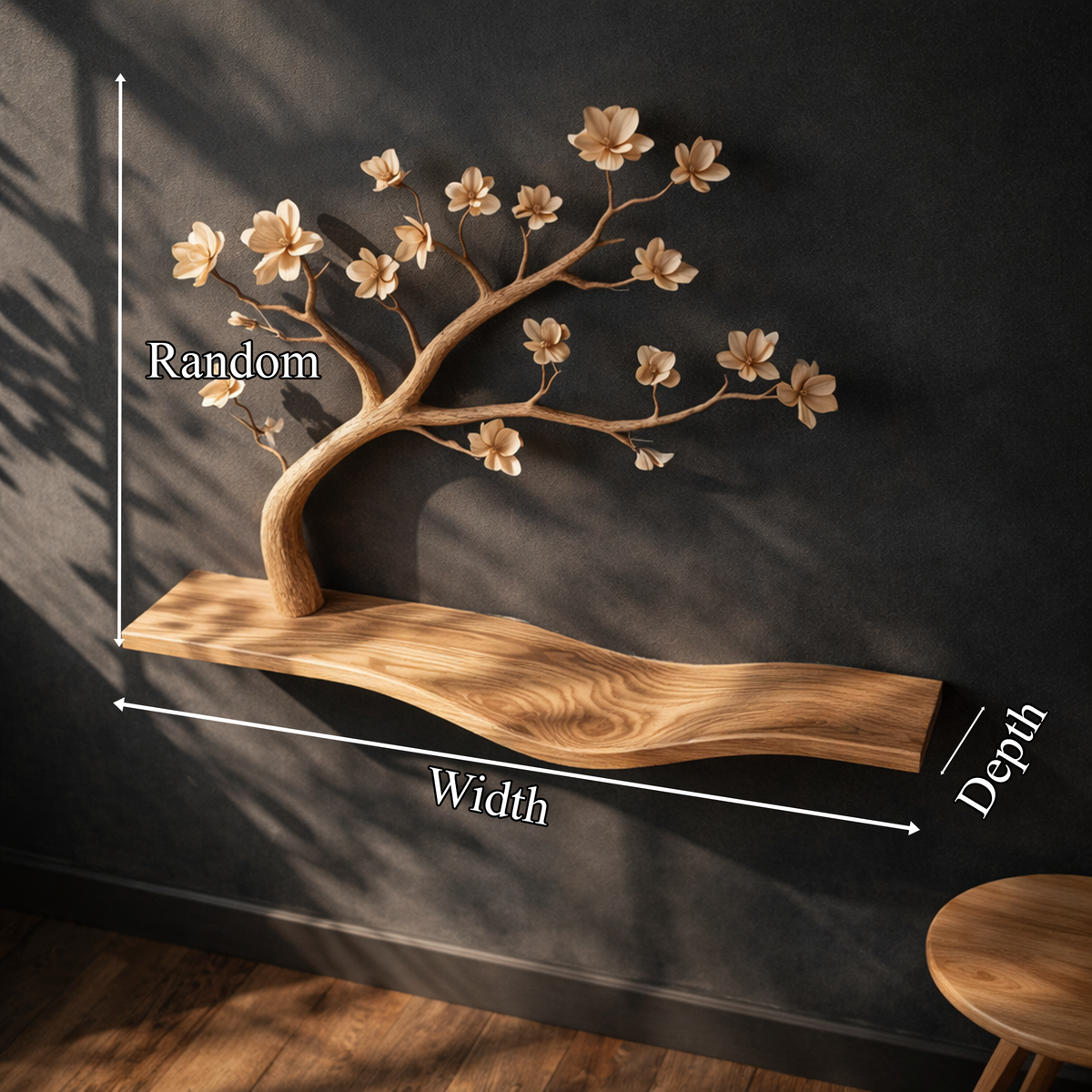 Rustic Artistic Tree Bookshelf
