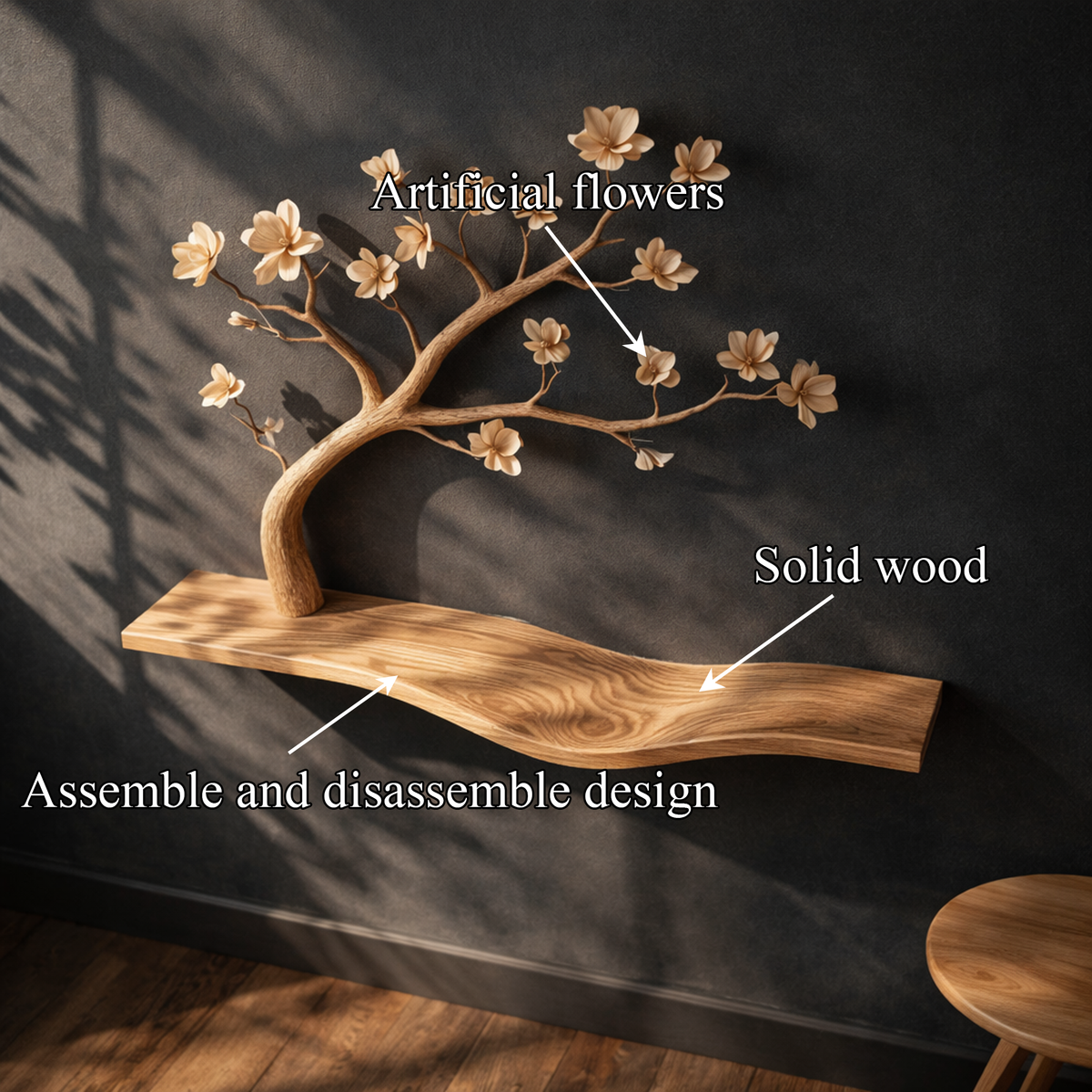 Rustic Artistic Tree Bookshelf