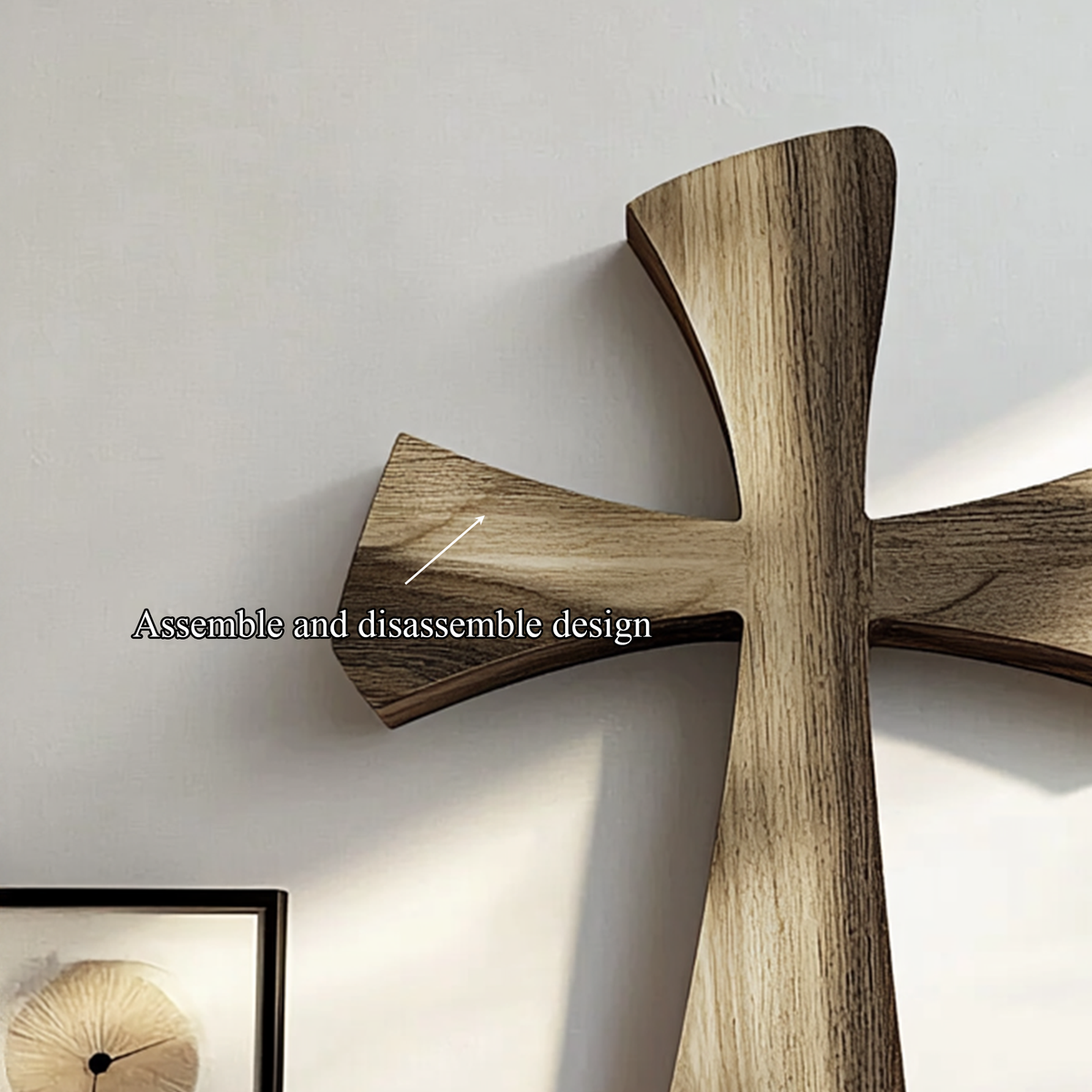 Rustic Faith Wooden Wall Cross